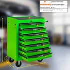 7 Drawers Rolling Tool Box Cart Tool Chest Tool Storage Cabinet With Lock   Key