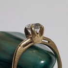 Antique Vintage 1940 s 14k Solid Gold Ring W  Diamond - Size 8