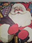 Vintage Santa Claus Department Store Christmas Door Poster  - 72    X 35   