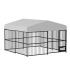 Dog House Pet Dog Kennel Outdoor Dog Shelter Weatherproof Dog House 10x10x6 Ft
