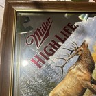 Miller High Life Beer Diamond Wildlife Series Mirror Sign-elk-   challenge   