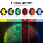 Telescope Eyepiece Filte Set 1 25 Inch Seven Pcs Color Filters
