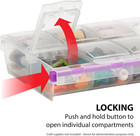 Craft Mates Bead Organizer And Plastic Storage Containers For Crafts  Buttons  P