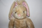 Dan Dee Collectors Choice Plush Bunny Rabbit Beige 17  Black Eyes Stuffed Animal