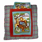 Handmade Noah   s Ark Pillow W  Fabric Bible Storybook Christian Nursery Decor 17   