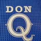 Don Q Puerto Rican Rum Bar Mat 17x17 Blue White Rubber