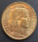 1909 20 Franc  Rooster  90  Gold World Coin - 0 1867  agw  Troy Oz  High Grade