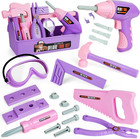Kids Tool Set With Toy Drill  Toy Tool Box  Construction Tools  Pretend Play    