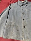 Vintage Hbt Chore Jacket 60s 70s German French  Herringbone Work Coat