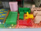 Vintage Marx Tin Large Suburban Ranch Style Dollhouse House 1950s Furnished