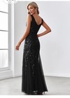 Ever-pretty Women s Black Oriel Formal Dress Sleeveless Adorned W sequins Sz 6 m