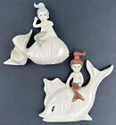 Vintage Arnels Mermaids On Fish Wall Plaques Pair Ceramic Wall Decor Hobbyist