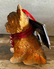Resin Yorkie Yorkshire In Winter Scarf Terrier Dog Christmas Ornament