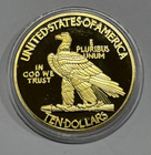 1911 United States 10 Dollar Gold Eagle Medal Gold Plated Coin In Capsule 29 9g