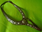 Spectacular Antique Solid Sterling Silver Martingale Breast Collar 64 Conchos   