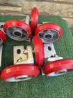 Elevator Heavy Duty Swivel Caster Red Urethane 