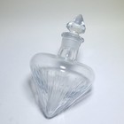 Vintage Cut Crystal Lay Down Decanter Tilted Wine Spirits Clear Glass 6  Bottle
