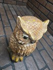 Vintage Ceramic Owl 11  Hand Painted Figuruine 