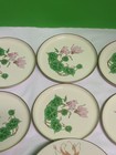 Vintage Otagiri Coasters Japan Lacquerware Pink Flowers 