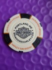 Harley Davidson Poker Chip  big Moose  From  Portland  Me  New Style White