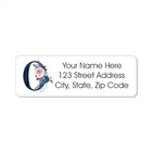 60 Return Address Labels Personalized Printed 3 4 X 2 1 4 Floral Monogram