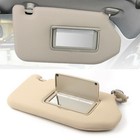 Right Tan Sun Visor With Light For 2013-2018 Pathfinder 2014-2017 Infiniti Qx60
