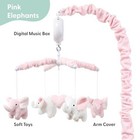The Peanutshell Crib Mobile For Girls - Soft Pink Musical Baby Crib Mobile 