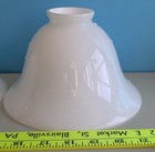 3 Vintage C Vv Made In France White 4  X 7 25 Lamp Shades With 2  Fitter