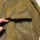 Vintage Tiger Fox Leather Jacket Men Medium Brown Ww2 Airforce Flight Bomber