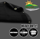  black  Hd Mesh Tarp Net Sun Shade Fence Screen Patio Canopy Top