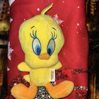 Tweety Bird Plush Squeaky Dog Toy Looney Tunes 9  Stuffed Animal Warner Brothers