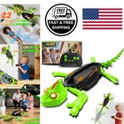 Remote Control Climbing Chameleon Toy  Rc Lizard With Led Eyes For Wall   Floor