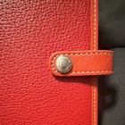 Rare Vintage Two Tone Coach Red Leather A5 Size Organizer Day Planner 