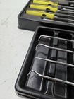 Used Cornwell 10 Piece Screw Driver Set   4 Piece Pick Set Yellow Soft Grip