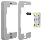 10 Pcs Wall Plate Spacer spacers For Electrical Outlets  Metal Flush Fit Device