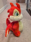 Rare 2003 Neopets Scorchio 12    Plush Talking Vibrates Light Up Toy Vintage Red