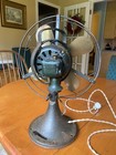 Ge Green Oscillating Fan Cat 75423 Model 52937 Brass Blades Antique