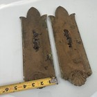 Antique   Vintage Ornate Brass Entry Door Knob Back Plate Door Hardware