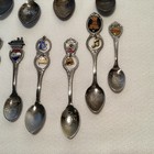 Vintage Mixed Lot Of 36 Souvenir Collectible Spoons Includes Baby   Silverplate