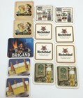 56 Beer Coasters Lot Vtg Cardboard European German Bier Pub Bar Brewery Man Cave