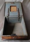 Antique Sewing Box European Inlaid Early 18th C  Slant Top German Parquetry