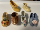 Lot Of 6 Vintage Mini Ceramic Shoe Collection