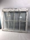 Vintage Farmhouse 8 Pane Wood Window Sash-28   x25    Green  Rectangular-hanging 
