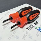 Snap-on Tools Usa New 2pc Orange Soft Grip Stubby Screwdriver Set Shd1 Shdp22ir