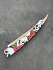 Og Vintage Shaving Straight Razor Chrome Finish Skulls Roses All Metal Barber