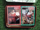 Vintage Coca Cola Christmas Playing Cards Santa Tin Box