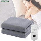 New Full Size Electric King Blanket Heated Sherpa Twin Bed Fleece Heat Eu Plug