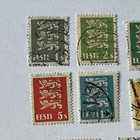 Estonia Lot Of 8 Different Coat Of Arms Stamps 1s-25s