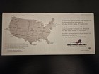 Southwest Airlines Vintage Print System Timetable Schedule June 10  2001