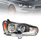 Headlight Assembly For 2008-17 Mitsubishi Lancer Halogen Factory Headlights rh 